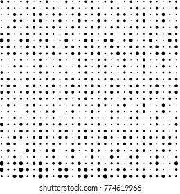 Grunge halftone black and white dots texture background. Spotted vector Abstract Texture

