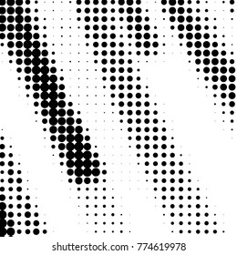 Grunge halftone black and white dots texture background. Spotted vector Abstract Texture
