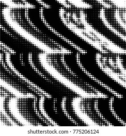 Grunge halftone black and white dots texture background. Spotted vector Abstract Texture
