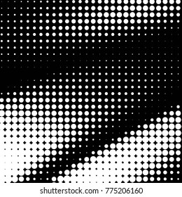 Grunge halftone black and white dots texture background. Spotted vector Abstract Texture
