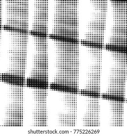 Grunge halftone black and white dots texture background. Spotted vector Abstract Texture
