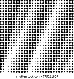 Grunge halftone black and white dots texture background. Spotted vector Abstract Texture
