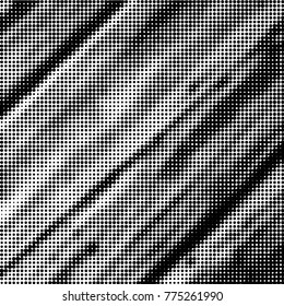 Grunge halftone black and white dots texture background. Spotted vector Abstract Texture
