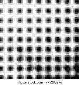 Grunge halftone black and white dots texture background. Spotted vector Abstract Texture
