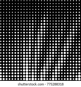 Grunge halftone black and white dots texture background. Spotted vector Abstract Texture

