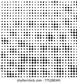 Grunge halftone black and white dots texture background. Spotted vector Abstract Texture
