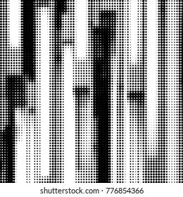 Grunge halftone black and white dots texture background. Spotted vector Abstract Texture
