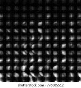 Grunge halftone black and white dots texture background. Spotted vector Abstract Texture
