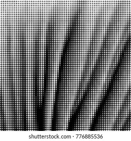 Grunge halftone black and white dots texture background. Spotted vector Abstract Texture
