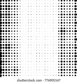Grunge halftone black and white dots texture background. Spotted vector Abstract Texture
