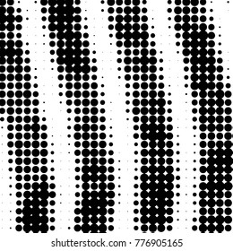 Grunge halftone black and white dots texture background. Spotted vector Abstract Texture
