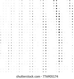 Grunge halftone black and white dots texture background. Spotted vector Abstract Texture
