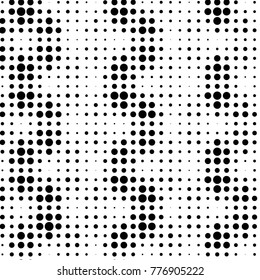 Grunge halftone black and white dots texture background. Spotted vector Abstract Texture
