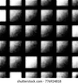 Grunge halftone black and white dots texture background. Spotted vector Abstract Texture
