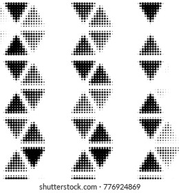 Grunge halftone black and white dots texture background. Spotted vector Abstract Texture
