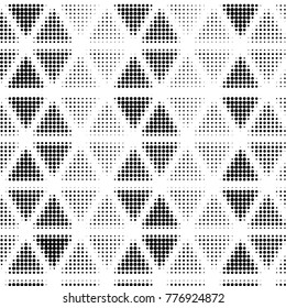 Grunge halftone black and white dots texture background. Spotted vector Abstract Texture
