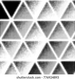 Grunge halftone black and white dots texture background. Spotted vector Abstract Texture
