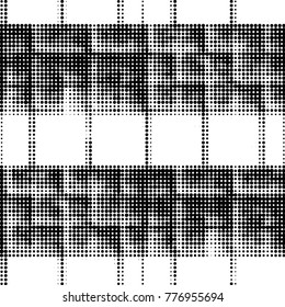 Grunge halftone black and white dots texture background. Spotted vector Abstract Texture

