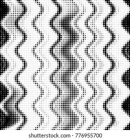 Grunge halftone black and white dots texture background. Spotted vector Abstract Texture
