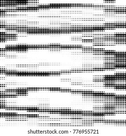 Grunge halftone black and white dots texture background. Spotted vector Abstract Texture
