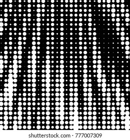 Grunge halftone black and white dots texture background. Spotted vector Abstract Texture
