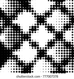 Grunge halftone black and white dots texture background. Spotted vector Abstract Texture

