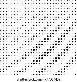 Grunge halftone black and white dots texture background. Spotted vector Abstract Texture
