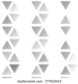 Grunge halftone black and white dots texture background. Spotted vector Abstract Texture
