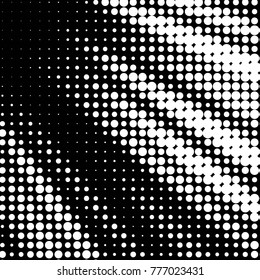 Grunge halftone black and white dots texture background. Spotted vector Abstract Texture
