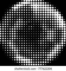 Grunge halftone black and white dots texture background. Spotted vector Abstract Texture

