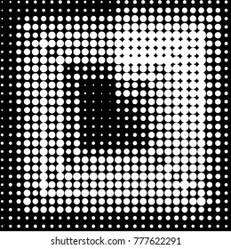 Grunge halftone black and white dots texture background. Spotted vector Abstract Texture
