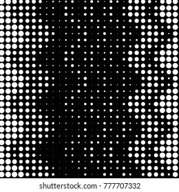 Grunge halftone black and white dots texture background. Spotted vector Abstract Texture
