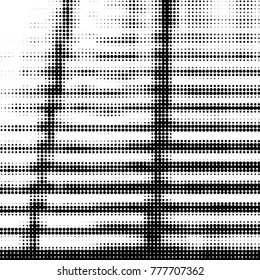 Grunge halftone black and white dots texture background. Spotted vector Abstract Texture
