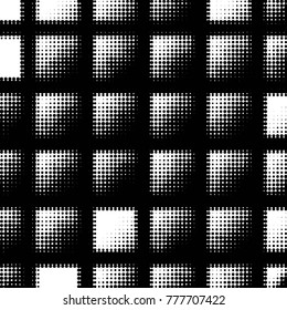 Grunge halftone black and white dots texture background. Spotted vector Abstract Texture
