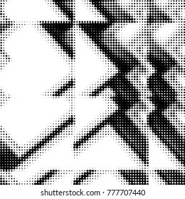 Grunge halftone black and white dots texture background. Spotted vector Abstract Texture
