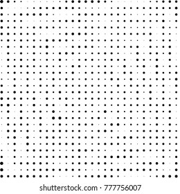 Grunge halftone black and white dots texture background. Spotted vector Abstract Texture

