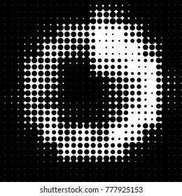 Grunge halftone black and white dots texture background. Spotted vector Abstract Texture
