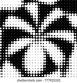 Grunge halftone black and white dots texture background. Spotted vector Abstract Texture
