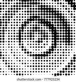 Grunge halftone black and white dots texture background. Spotted vector Abstract Texture
