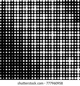 Grunge halftone black and white dots texture background. Spotted vector Abstract Texture
