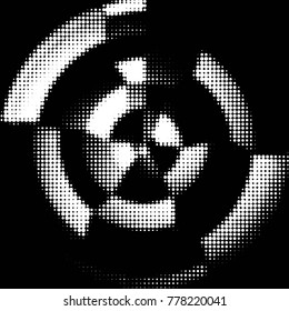 Grunge halftone black and white dots texture background. Spotted vector Abstract Texture
