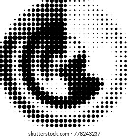 Grunge halftone black and white dots texture background. Spotted vector Abstract Texture