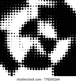 Grunge halftone black and white dots texture background. Spotted vector Abstract Texture