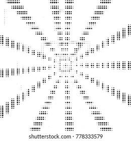 Grunge halftone black and white dots texture background. Spotted vector Abstract Texture
