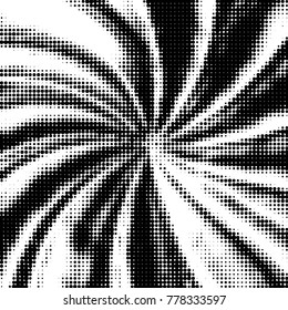 Grunge halftone black and white dots texture background. Spotted vector Abstract Texture
