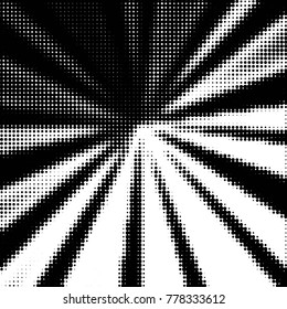 Grunge halftone black and white dots texture background. Spotted vector Abstract Texture

