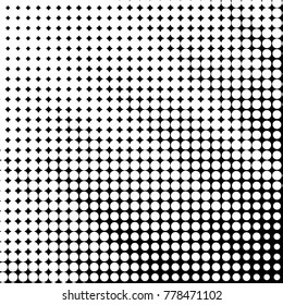 Grunge halftone black and white dots texture background. Spotted vector Abstract Texture
