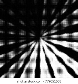 Grunge halftone black and white dots texture background. Spotted vector Abstract Texture
