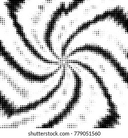 Grunge halftone black and white dots texture background. Spotted vector Abstract Texture
