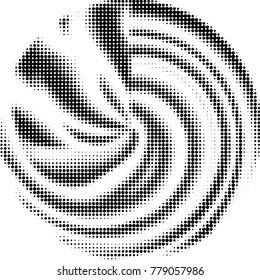 Grunge halftone black and white dots texture background. Spotted vector Abstract Texture
